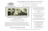 COLUMBIA HISTORICAL SOCIETYcolumbia-history.org/wp-content/uploads/2017/03/HISTORICAL-SOC. … · COLUMBIA HISTORICAL SOCIETY Discovering, Collecting & Preserving The History of Columbia