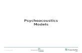 Psychoacoustics Models - Startseite TU Ilmenau · 2018-09-04 · Source: Zwicker & Fastl “Psychoacoustics Facts and Models” • basilar membrane as a flter bank • bank of highly