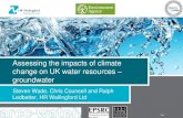 Assessing the impacts of climate change on ... - GroundwaterConclusions on climate change and groundwater Impacts on water resources and groundwater > Climate change may have a