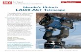 Fo ore information abou Sky Telescope agazine o o … Sky...fine-focus knob, and many astrophotographers will want to use an optional electric focuser (models are available from Meade