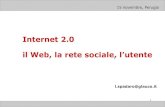 Nessun titolo diapositiva - Chiesacattolica.it...WEB da 1.0 a 2.0 Web 1.0 Web 2.0 DoubleClick --> Google AdSense Ofoto --> Flickr Akamai --> BitTorrent mp3.com --> Napster e poi E