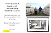Principles and Practice of Occupational Health Research · Principles and Practice of Occupational Health Research Frank van Dijk, Gert van der Laan and Paul Smits 8th lesson ...