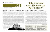 Newsletter History of science VOLUME 36 NUMBER 2 April ...ufdcimages.uflib.ufl.edu/UF/00/09/39/41/00022/... · History of science society 0739-4934 Newsletter VOLUME 36 NUMBER 2 April