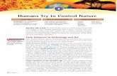 Humans Try to Control Nature - Online · PDF file food and the development of technology laid the foundations for modern civilizations. Humans Try to Control Nature • nomad • hunter-gatherer