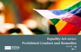 Equality Act 2010: Prohibited Conduct and …...Remedies for Breach of Equality Act 2010 Individual remedies 04 @ehrc Sheriff Court – level of damages • Injury to feelings calculated