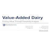 Value -Added Dairy...Creamery non -food processing equip. 1 year $1,646.75 $1,646.75 Creamery processing equipment 1 year $10,535.70 $10,535.70 Insurance 1 year $12,736.75 $12,736.75