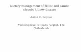 Dietary management of feline and canine chronic kidney diseasevet.kku.ac.th/yaopdf/pptkvac2015/data/23301.pdf · chronic kidney disease • Age > 8 years • Survival time after diagnosis