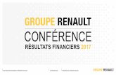 H117 RENAULT PRESENTATION · relations investisseurs –prÉsentation 2017 16 fÉvrier 2018 propriÉtÉ du groupe renault 6 chiffre d’affairesgroupe 2017 en million d’euros 2016