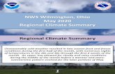 NWS Wilmington, Ohio May 2020 Regional Climate Summary · the area for the next 5 days, which kept clouds and rain moving through the Ohio Valley during the entire stretch. In fact,