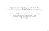 Quantum Computing (CST Part II) - University of Cambridge · 1. A classical n-bit binary number, x, thus jxiwill be a vector of length 2n with exactly one 1. So we have 2n possibilities