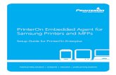 PrinterOn Embedded Agent for Samsung Printers and MFPs new site/documentation... · Introduction PrinterOn Embedded Agent for Samsung Printers Setup Guide for PrinterOn Enterprise