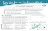 Ovarian Cancer in Connecticut FACT SHEET Ovarian cancer was the fifth -leading cause of cancer death