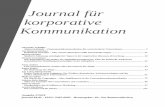 Journal für korporative Kommunikation · Journal für korporative Kommunikation - Ausgabe 2/2018 32 journal-kk.de Algorithmen wären wir blind“ (Stalder, 2016, S. 13). Für die