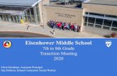 2020 Transition Meeting 7th to 8th Grade · 8th Grade to High School 8TH GRADE HIGH SCHOOL Math Science From Math 8 (Pre-Alg.) Algebra 1 CP or CPE Biology CP or CPE From Algebra Algebra