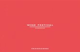 PROGRAMME - Wine Festival€¦ · care for youngsters with life-limiting conditions and their families. Finally, ... and fun. It’s that time of ... We also have some fun themed