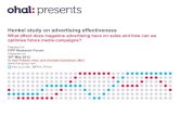 Henkel study on advertising effectivenessd1ri6y1vinkzt0.cloudfront.net/media/documents... · Henkel study on advertising effectiveness Prepared for: FIPP Research Forum Presented