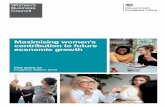 Maximising women’s contribution to future economic growth · 2018-11-23 · Women’s Business Council. Progress Report 2018. 3. Changing the conversation. In 2013, we published