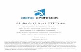 Alpha Architec t ETF Trust · 41.32%. The second worst performing security Kohls Corp., which was was down 39.84% for the period. The third worst performing security was Gap Inc.,