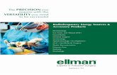 Radiofrequency energy source & accessory products€¦ · Dermatology Ear, Nose, and Throat (ENT) Facial Plastic General Surgery Gynecology ... Primary Care Podiatry Proctology Radiofrequency