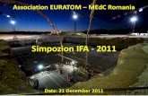 Simpozion IFA - 2011 · Simpozion IFA - 2011 Date: 21 December 2011 Place: Institute of Atomic Physics, Magurele . Association EURATOM ...