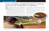 Case study: artificial turf cooling system at Whittier ...sturf.lib.msu.edu/article/2009mar32a.pdf · surveyed a number of synthetic turf installations at high schools and colleges