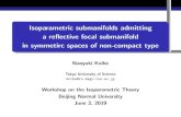 Isoparametric submanifolds admitting a reflective focal ...math0.bnu.edu.cn/~yanwenjiao/wit/download/slides/Koike.pdf · Isoparametric submanifolds admitting a re ective focal submanifold