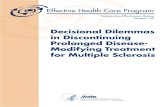 Decisional Dilemmas in Discontinuing Prolonged Disease ... Decisional Dilemmas in Discontinuing Prolonged