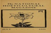 The NATIONAL HORTICUL TURAL MAGAZINE · 2019-09-20 · July, 1929 THE NATIONAL HORTICULTURAL MAGAZINE 101 BOBBINK & ATKINS ~SK FOR CATALOGS .JI. IRIS VISIT NURSERIES .JI. AUGUST AND