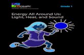 Energy All Around Us: Light, Heat, and Sound · Energy All Around Us: Light, Heat, and Sound. Acknowledgments The MOSAIC Program was made possible through a grant from the Sid W.