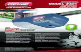 Belt or Chain Drive Garage Door Opener€¦ · White Gray Tan Almond standard, other colors sold separately. Battery Backup Add this option and if the power goes out, Genie battery