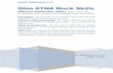 Ohio STNA Mock Skills - hdmaster.com€¦ · Ohio STNA Mock Skills ... Cover resident with a bath blanket or clean sheet. Fanfold bed linens down to waist or move linens to opposite