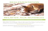 REGLEMENTATIONaccachaponnay.e- ... REGLEMENTATION RELATIVE AUX NUISIBLES REGLEMENTATION RELATIVE AUX