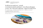 ICT use in Australian agriculture · Web viewTo better understand the role of ICT in Australian agriculture and potential barriers to its use, ABARES surveyed over 2,200 farmers in