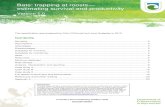 DOCDM-590867 Bats: trapping at roosts—estimating survival and productivity · PDF file 2018-05-25 · DOCDM-590867 Bats: trapping at roosts—estimating survival and productivity