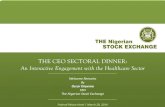 Click to edit Master title style - Nigerian Stock Exchange DINNER for... · Click to edit Master title styleThe Healthcare Sector • Gov’t spending in the sector as a proportion
