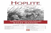 Rules Manual - Amazon Web Services · 2 Hoplite ~ Rules of Play 2014 GMT Games, LLC (1.0) Introduction Hoplite (HOP), the 15th volume in the Great Battles of His- tory series of games,