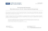 Trouvay Cauvin: of an international group€¦ · Press Kit January 2011 Trouvay & Cauvin: Renaissance of an international group Trouvay & Cauvin Group is an innovative company with