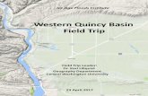 Western Quincy Basin Field Trip - Central Washington University · 2017-04-18 · Quincy Basin Area Geologic Structure. The Frenchman Hills and Beezley Hills are anticlines on the