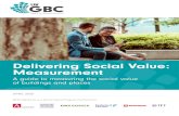 Delivering Social Value: Measurement · UK Green Building Council | Delivering Social Value: Measurement eliverin alue asur THE CHALLENGE Social value in new development identified