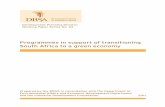Programmes in support of transitioning South Africa to a ... · economy by 2050. The Green Economy Summit held in May 2010 identified the need for flagship programmes to demonstrate