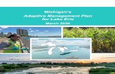 Michigan's Adaptive Management Plan for Lake Erie · 2020-03-31 · Michigan DAP Adaptive Management Plan Draft, v.6.3, 25 Feb 2020. On the cover: center - Great Lakes map highlighting