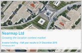 Nearmap Ltd · 2019-07-31 · Nearmap Ltd Growing the location content market ... resolution images reducing on5X-site visits by Achieves substantial annual cost savings each year