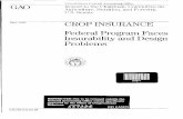 RCED-93-98 Crop Insurance: Federal Program Faces ...archive.gao.gov/t2pbat5/149277.pdf · Results in Brief The federal crop insurance program does not meet three basic conditions