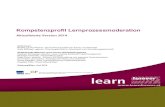 Kompetenzprofil Lernprozessmoderation - Erwachsenenbildung · Der Aufbau von Lernkompetenzen für ... Lernprozessmoderation, die nicht nur in Präsenzphasen, sondern auch virtuell