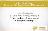 University of Pavia Department Of Economics And Managementmibe.unipv.it/wp-content/uploads/2016/10/MIBE-welcome-30-Septem… · •A. Samaritani, Head of “Agenzia per l’Italia