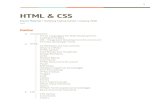 HTML & CS S€¦ · CSS CSS Syntax ... Including CSS Specificity Rules The CSS Box Model Responsiveness CSS Flexbox (optional knowledge) ...