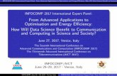 INFOCOMP 2017 International Expert Panel: From Advanced … · 2017-11-13 · Practical experiences: Data, information, knowledge and their relation to Data Science and Data-driven