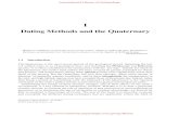 Dating Methods and the Quaternarytaylors/g322/Walker_2005... · Dating Methods and the Quaternary 3 quantity of sodium salt in the world’s oceans, as well as the amount added every