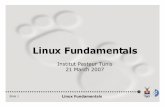 Linux Fundamentals - Institute of Technology, Carlowglasnost.itcarlow.ie/~mcmanusa/notes/csm3/notes/Linux Fundamen… · Slide 12 Linux Fundamentals Logging In Since Linux is a multiuser