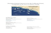 Managing Endemic Species across the California …...Managing Endemic Species across the California Islands Archipelago in the Face of Climate Change Southern California Bight and